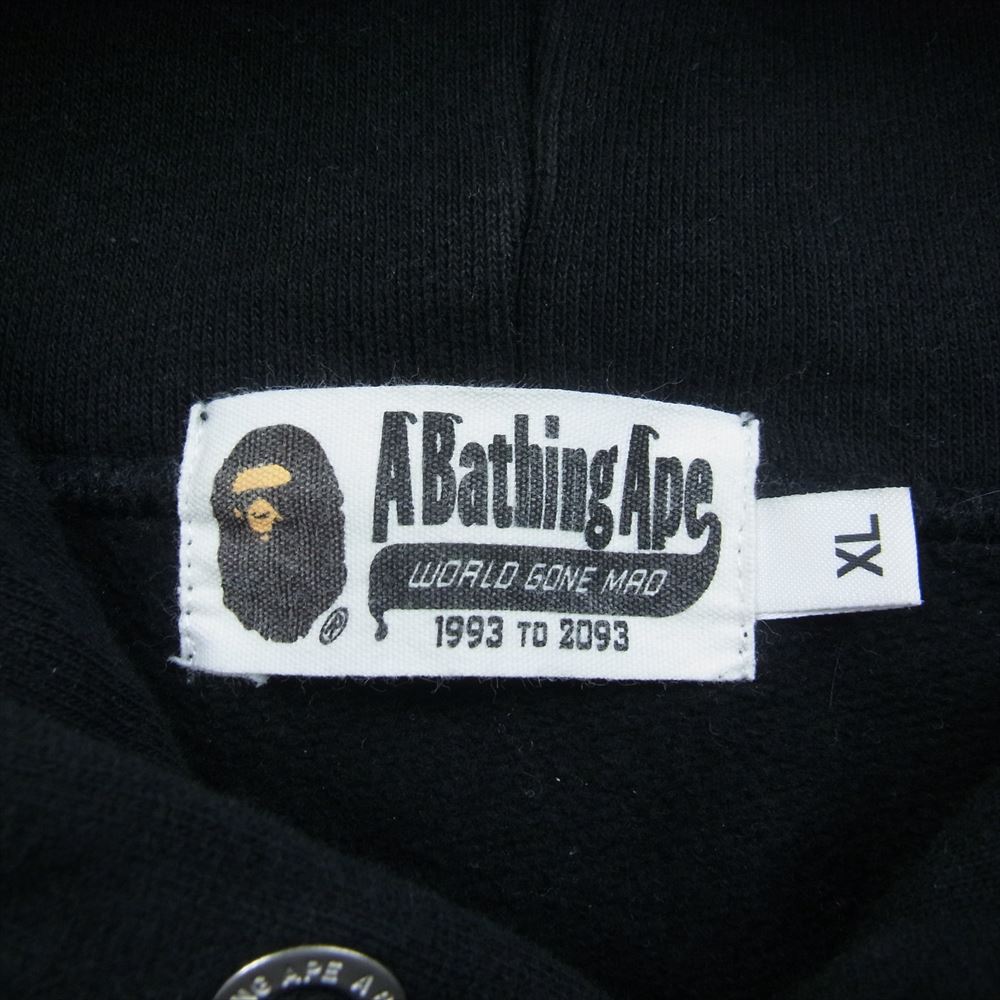 A BATHING APE アベイシングエイプ 001PPH801006M Default A Bathing Ape Busy Works Pullover Hoody BAPE ベイプ ロゴ カモ バックプリント プルオーバー パーカー ブラック系 XL【中古】