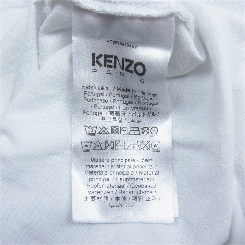 KENZO ケンゾー 22SS C65TS4164SY POPPY ポピー フラワープリント 半袖 Tシャツ ホワイト系 L【中古】