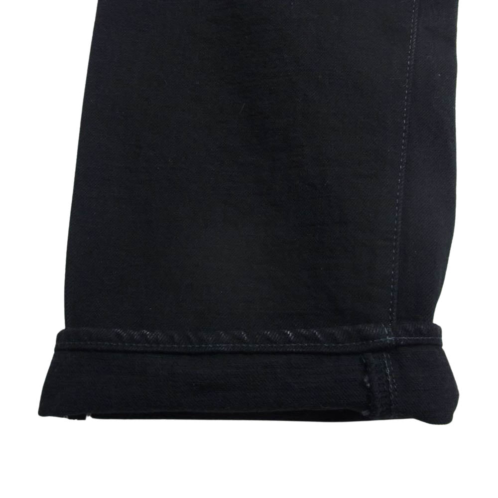 バーガスプラス 770ZR-BKBK 日本製 Lot770 ボタンフライ ストレート ブラック デニム パンツ  ブラック系 W34【中古】