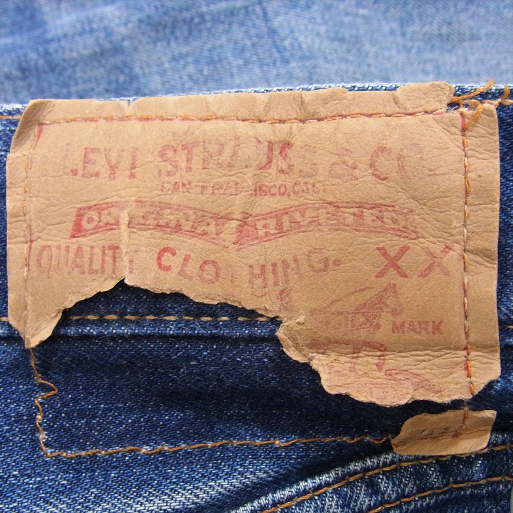 Levi's リーバイス ボタン裏6 66前期 BIGE ビッグE デニムパンツ ジーンズ インディゴブルー系 サイズ表記無【中古】