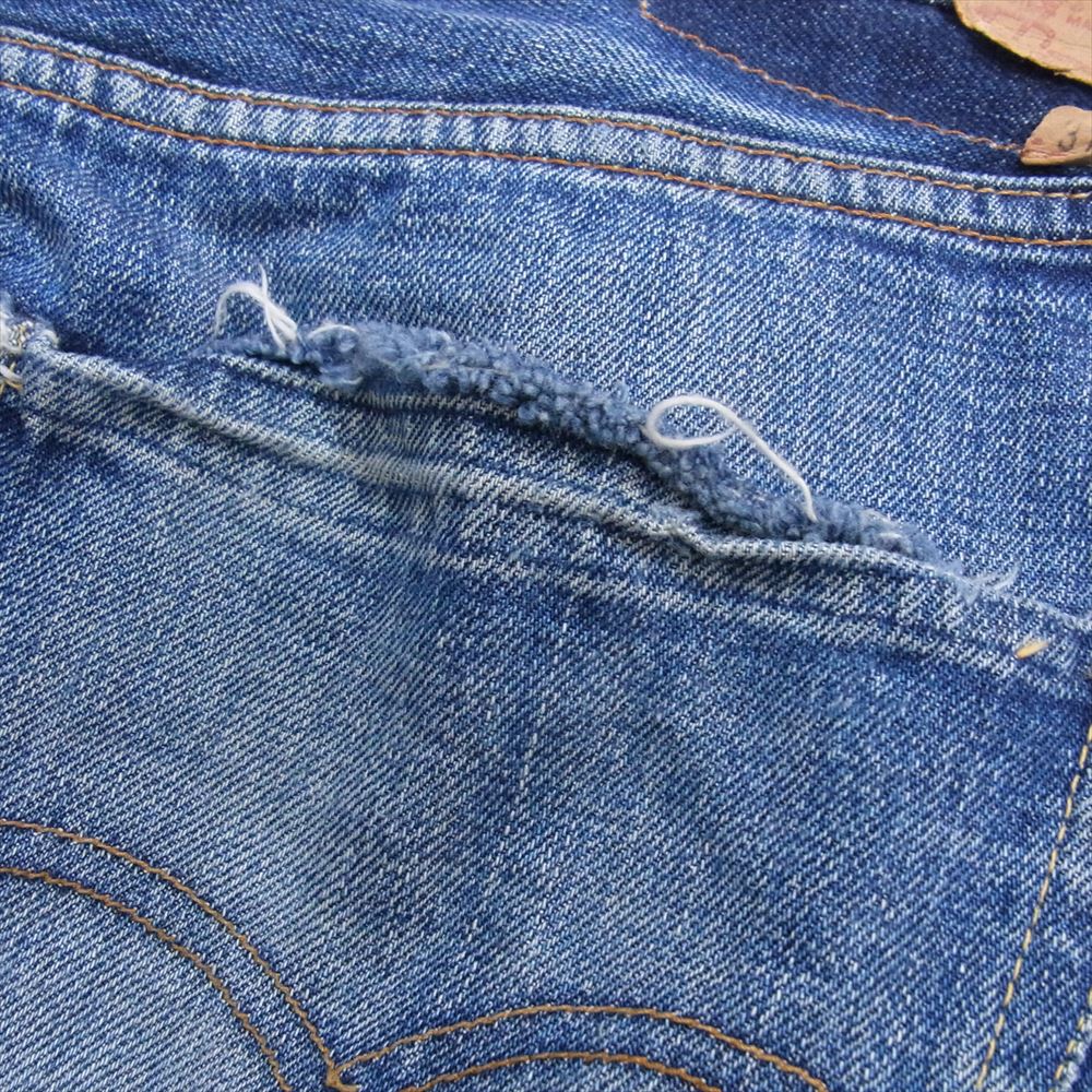 Levi's リーバイス ボタン裏6 66前期 BIGE ビッグE デニムパンツ ジーンズ インディゴブルー系 サイズ表記無【中古】