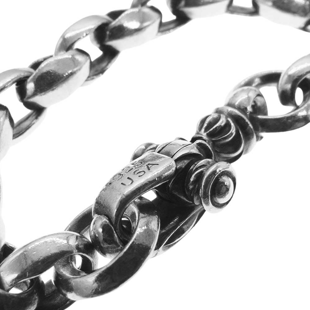 LEONARD KAMHOUT レナードカムホート LONE ONES ロンワンズ 商品保証カード付属 PORTER製レザー巾着袋付き シルクリンク ブレスレット シルバー系【中古】
