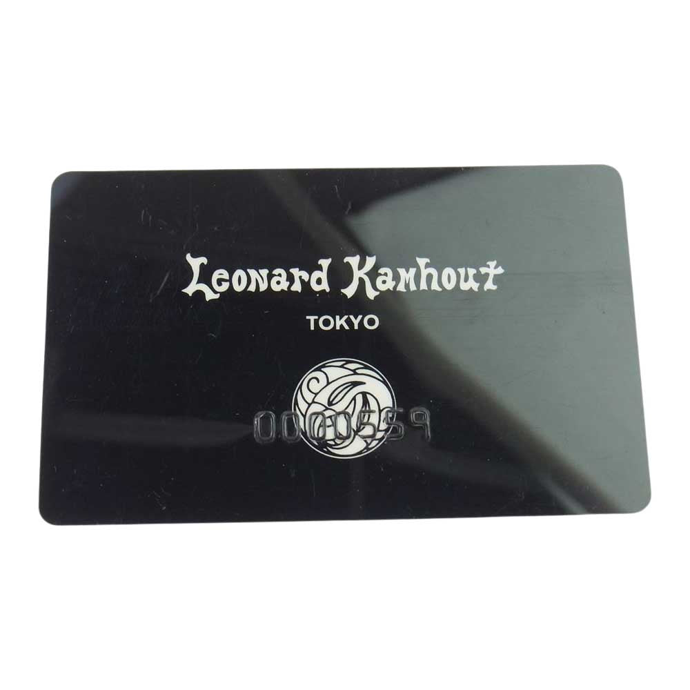 LEONARD KAMHOUT レナードカムホート LONE ONES ロンワンズ 商品保証カード付属 PORTER製レザー巾着袋付き シルクリンク ブレスレット シルバー系【中古】