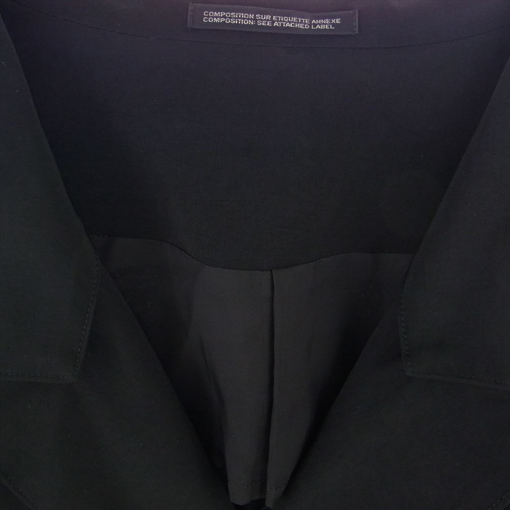 Yohji Yamamoto POUR HOMME ヨウジヤマモトプールオム 21SS HD-D09-500 ダブルパーツ ボタン留め ラグランドレス ダブルブレスト コート ブラック系 2【中古】