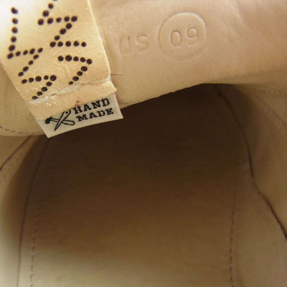 VISVIM ビズビム 0122101001004 LOGAN DECK II G. PATTEN M ユーズド加工 ローガン デッキ スニーカー オフホワイト系 US9【中古】