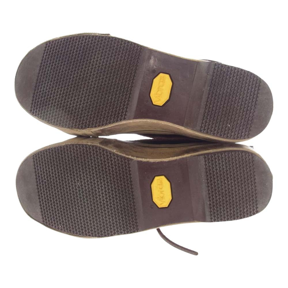 VISVIM ビズビム 0121202002007 POUNDMAKER FOLK M9 ユーズド加工 パウンドマーカー フォーク ブーツ ダークブラウン系 US9【中古】