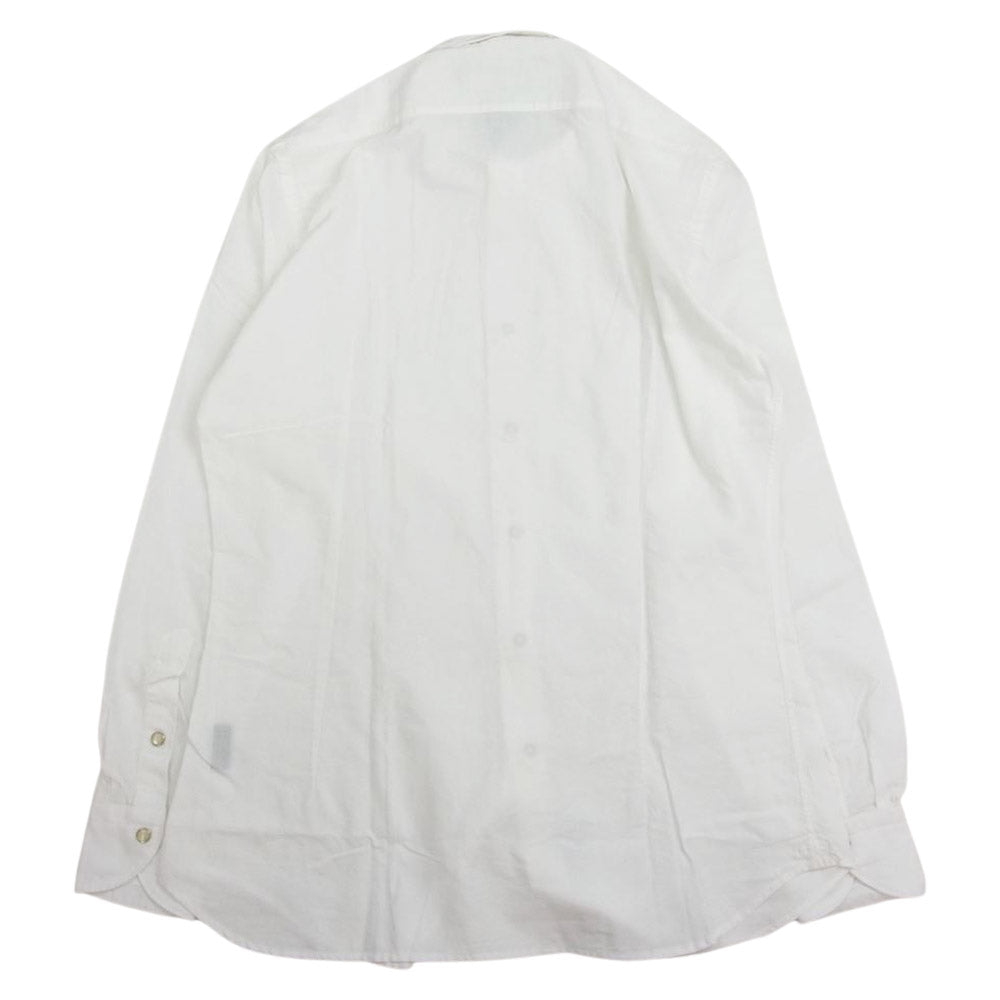 HYDROGEN ハイドロゲン WHITE CAMOUFLAGE JACQUARD SHIRT スカル刺繍 カモフラ 長袖 シャツ ホワイト ホワイト系 L【中古】