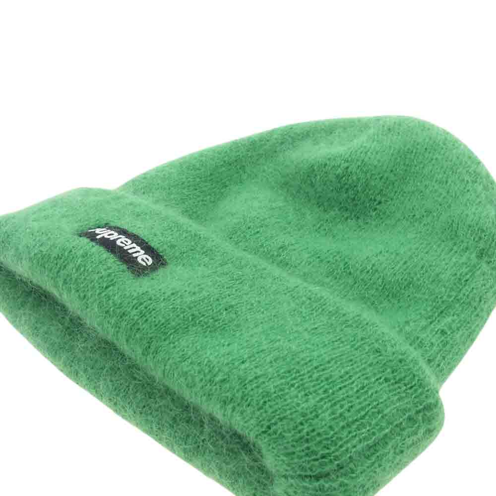 Supreme シュプリーム 17AW Mohair Beanie モヘア ビーニー ボックスロゴ ニット キャップ 帽子 グリーン系【中古】