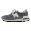 NEW BALANCE ニューバランス M990GR1 USA製 990V1 Made in U.S.A Gray  vibram ビブラムソール スエード スニーカー グレー系 26.5cm【中古】
