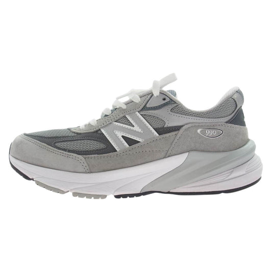 NEW BALANCE ニューバランス M990GL6 USA製 990V6 Gray スエード メッシュ スニーカー グレー系 26.5cm【中古】