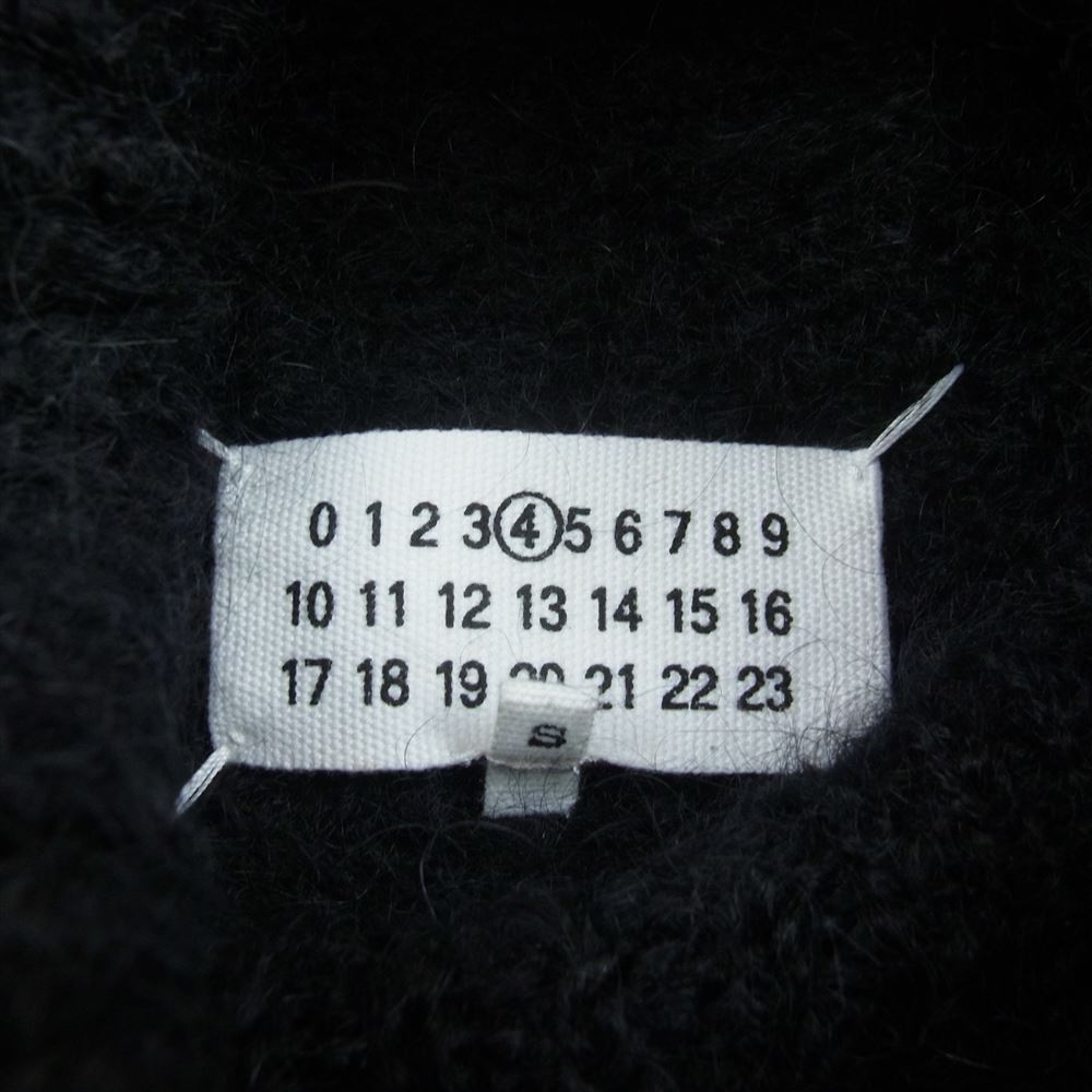 MAISON MARGIELA メゾンマルジェラ 4ライン 18AW S51HA0858 四つタグ オーバーサイズ タートルネック モヘア ニット ブラック系 S【中古】