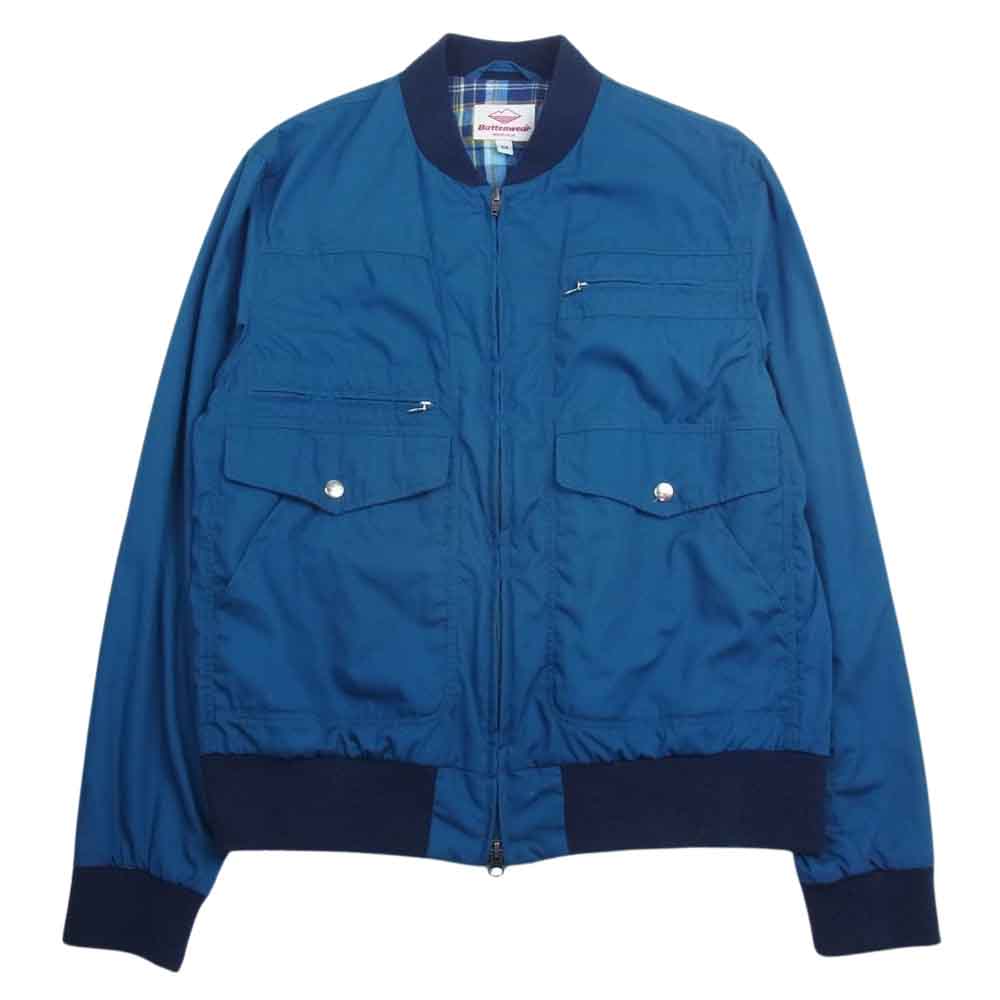 Battenwear バテンウェア USA製 ジップアップ ブルゾン ネイビー系 M【中古】