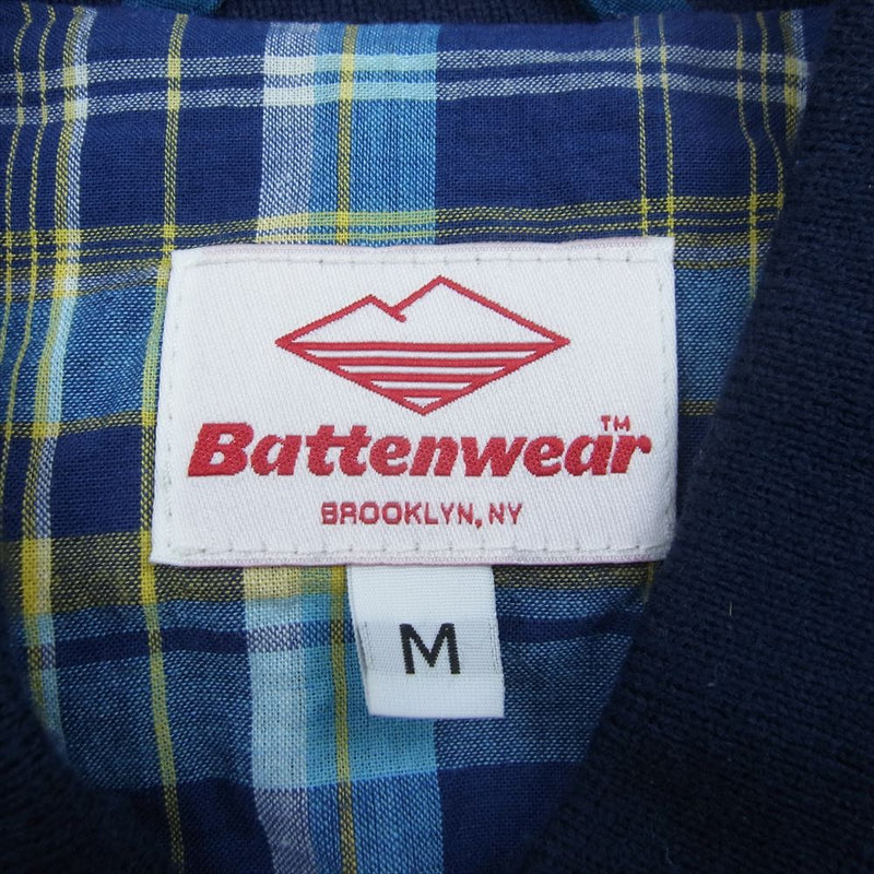Battenwear バテンウェア USA製 ジップアップ ブルゾン ネイビー系 M【中古】