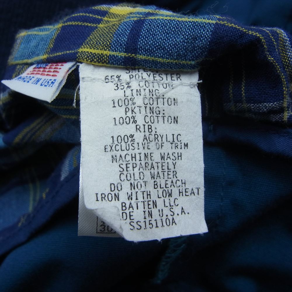 Battenwear バテンウェア USA製 ジップアップ ブルゾン ネイビー系 M【中古】