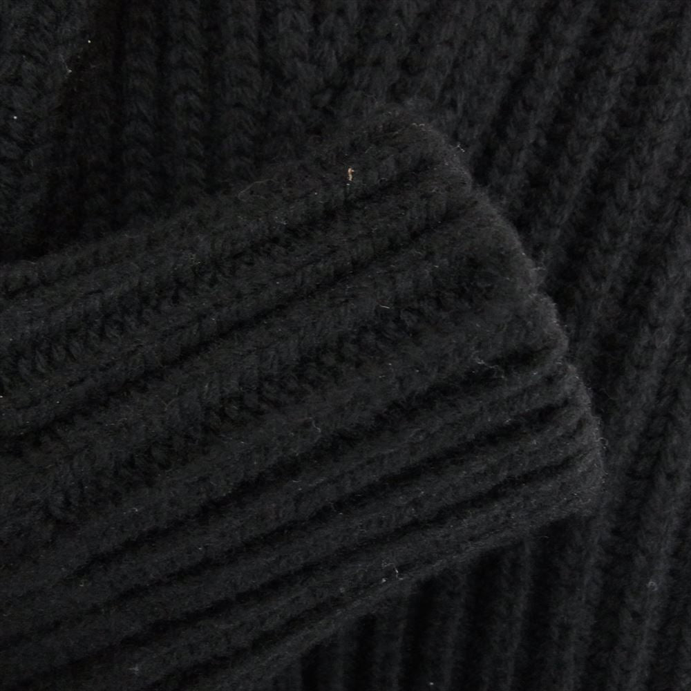 マックジョージ A0305 Saddle Shourder Raglan shawl Cardigan サドル ショルダー ラグラン ショール ウール カシミヤ ショールカラー カーディガン  ブラック系 36【中古】