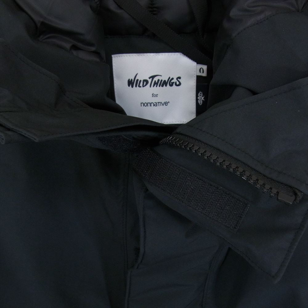 WILDTHINGS ワイルドシングス 23AW NN-JU4353 × nonnative ノンネイティブ EXPLORER PUFF JUMPER DENALI デナリ 中綿 ジャケット ブラック系 SIZE 0【中古】