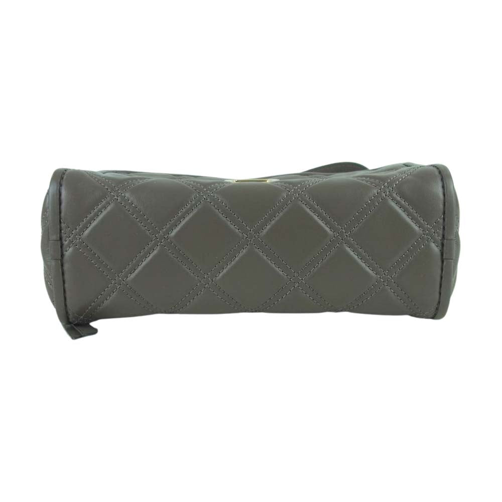 MARC JACOBS マークジェイコブス スナップショット キルティング ショルダー バッグ グレー系【中古】