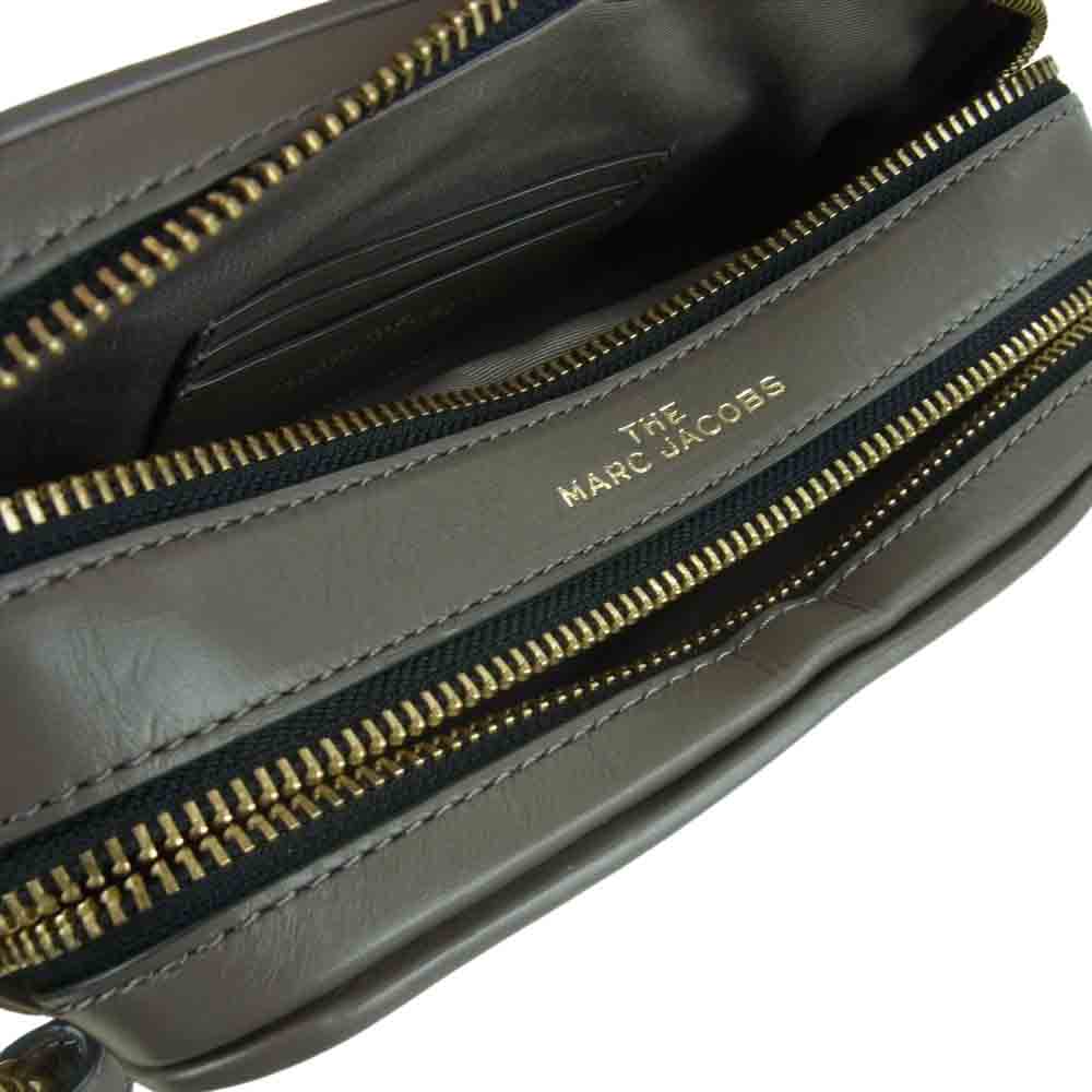 MARC JACOBS マークジェイコブス スナップショット キルティング ショルダー バッグ グレー系【中古】