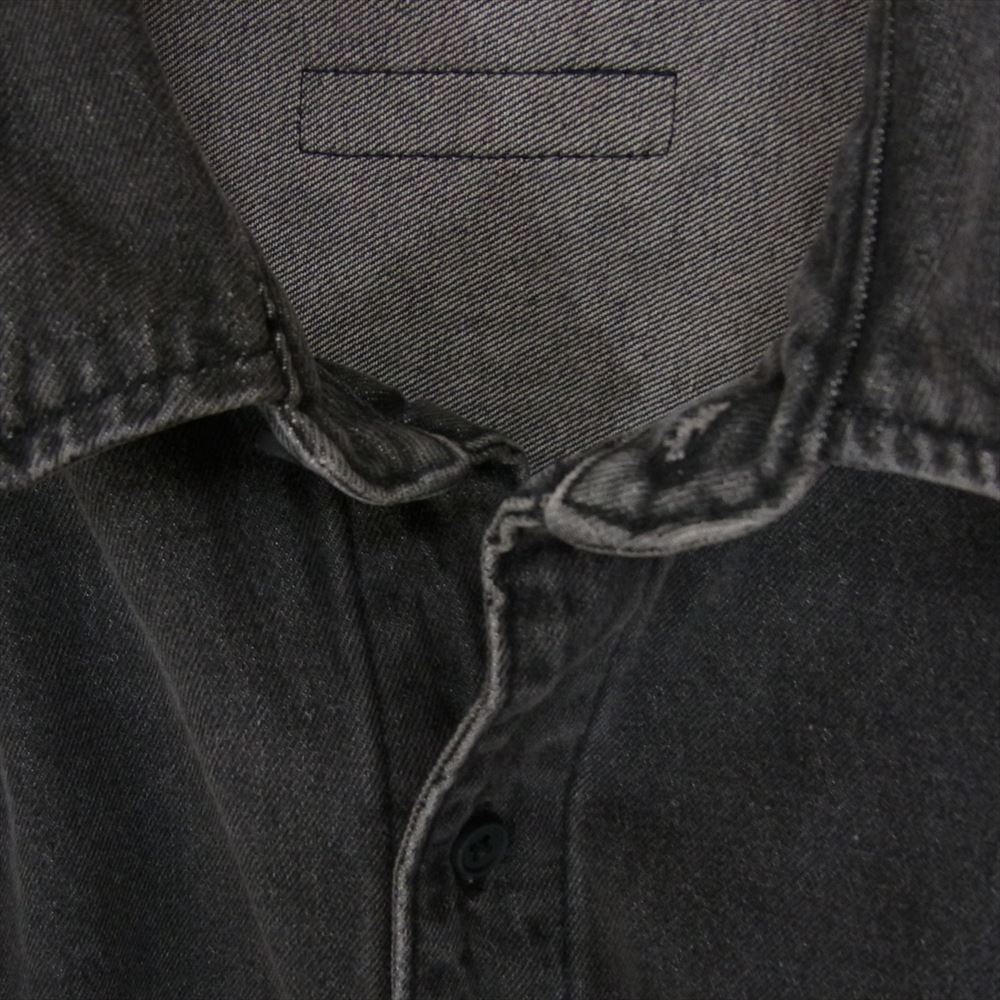 FEAR OF GOD フィアオブゴッド ESSENTIALS エッセンシャル オーバー デニム シャツ ブラック系 S【中古】