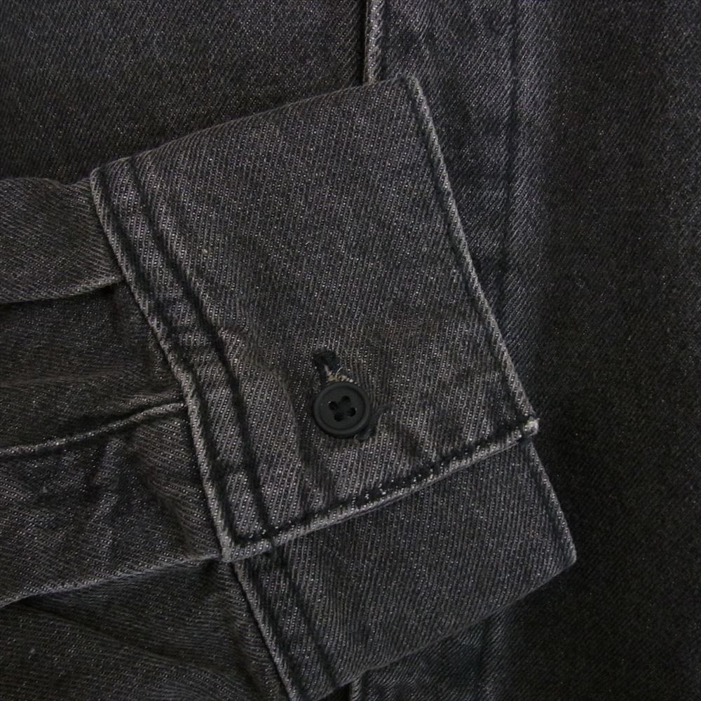 FEAR OF GOD フィアオブゴッド ESSENTIALS エッセンシャル オーバー デニム シャツ ブラック系 S【中古】