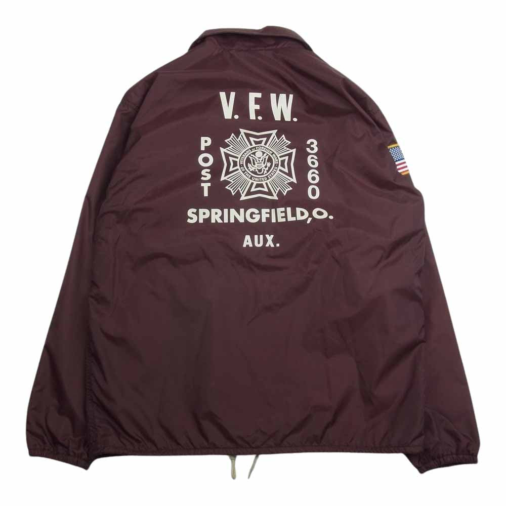 WAREHOUSE ウエアハウス Bodies COACH JACKET コーチ ジャケット エンジ系 L【中古】