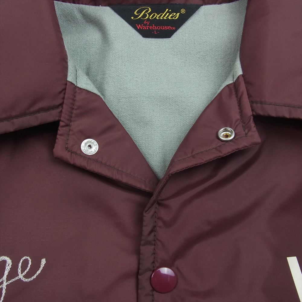 WAREHOUSE ウエアハウス Bodies COACH JACKET コーチ ジャケット エンジ系 L【中古】