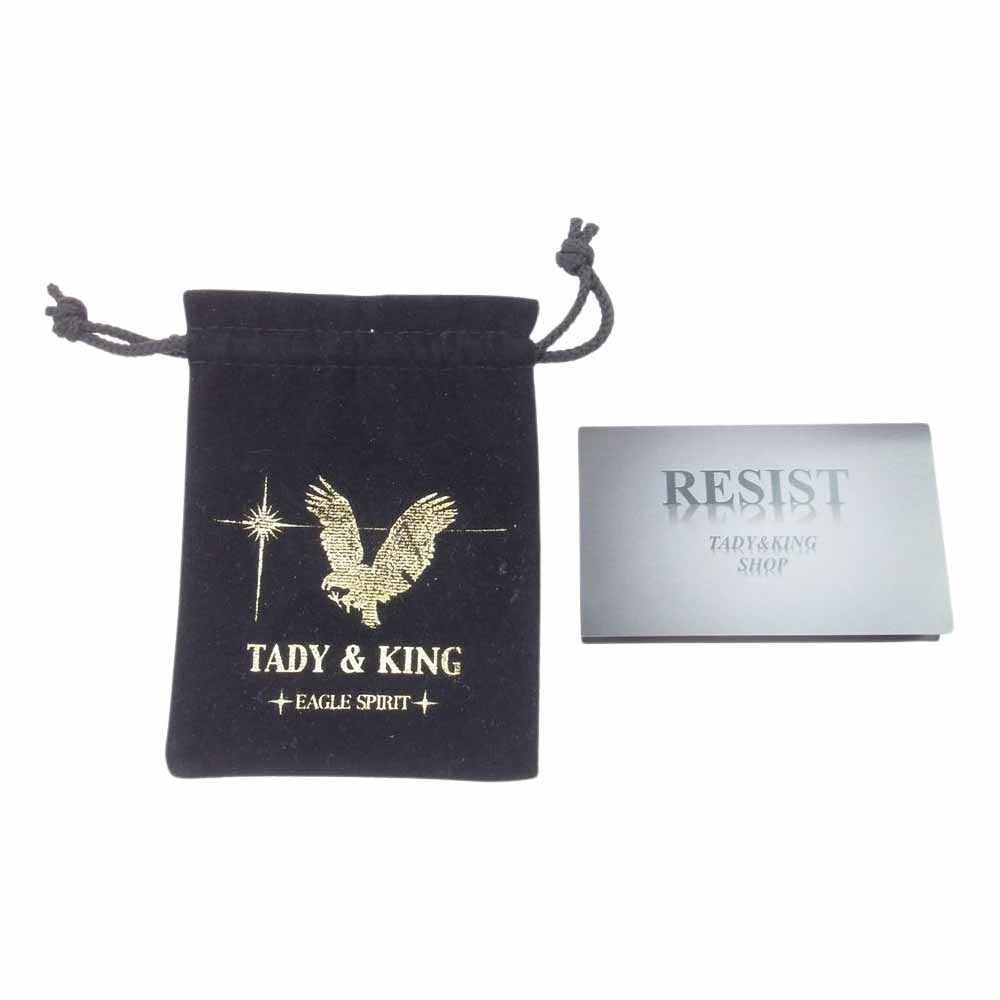 TADY&KING タディアンドキング SV ハート フェザー 銀縄 ターコイズ L ペンダント トップ シルバー系【中古】