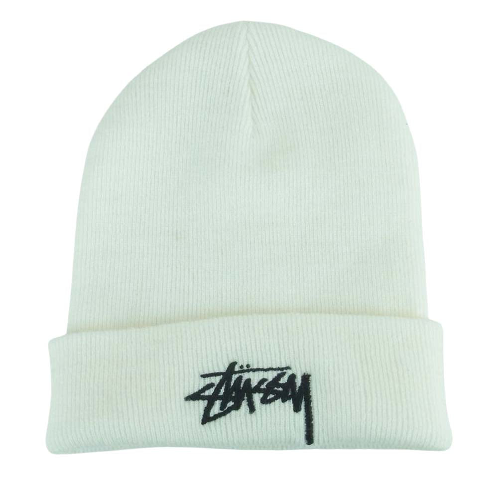 NIKE ナイキ CV8961-121 Stussy ステューシー ロゴ刺繍 ビーニー ニットキャップ 帽子 ホワイト系【中古】