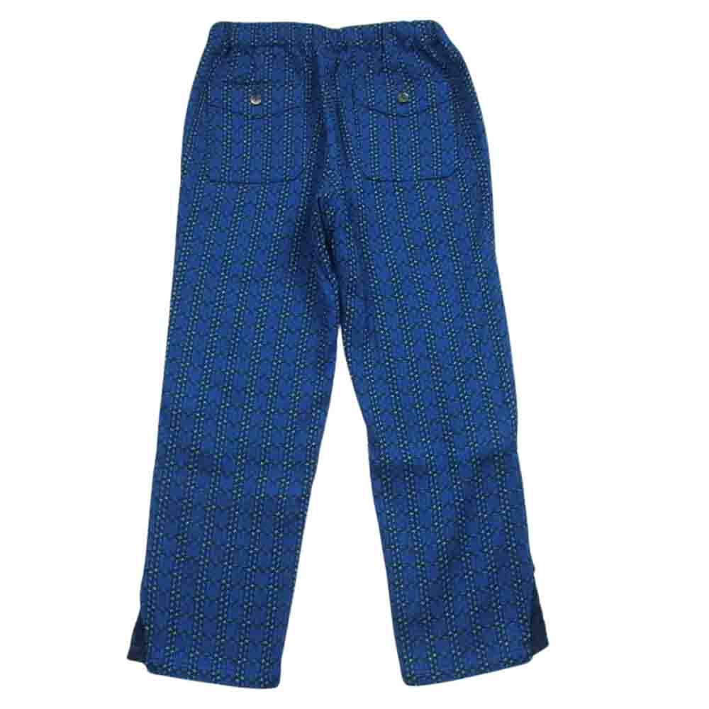 エムエーエスユー 20AW MNFW-PT0402 JACQUARD CHECK PANTS ジャカード チェック ドローコード パンツ ブルー系 46【中古】