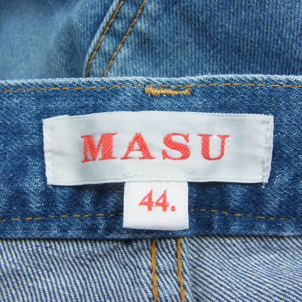 エムエーエスユー 22AW MVFW-PT1622 BAGGY FIT JEANS バギー フィット ジーンズ デニム パンツ  インディゴブルー系 44【中古】