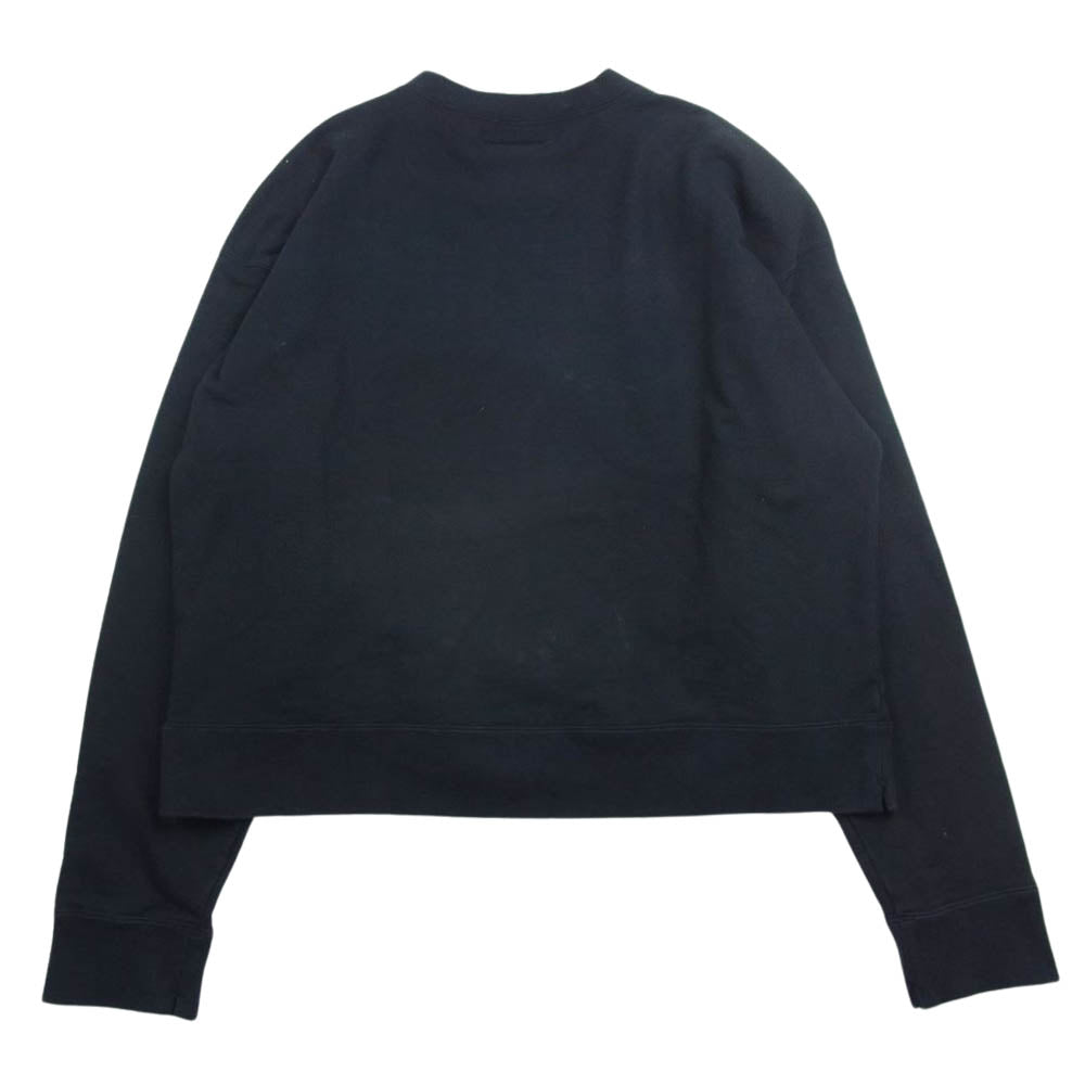 メゾンミハラヤスヒロ A09PO722 BLAKEY printed pullover プリント プルオーバー スウェット ブラック系 46【中古】