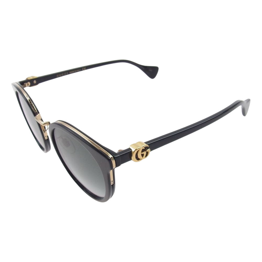 GUCCI グッチ GG1181SK ボストン GG ロゴ アイウェア 眼鏡 サングラス ブラック系 55□23-150【美品】【中古】