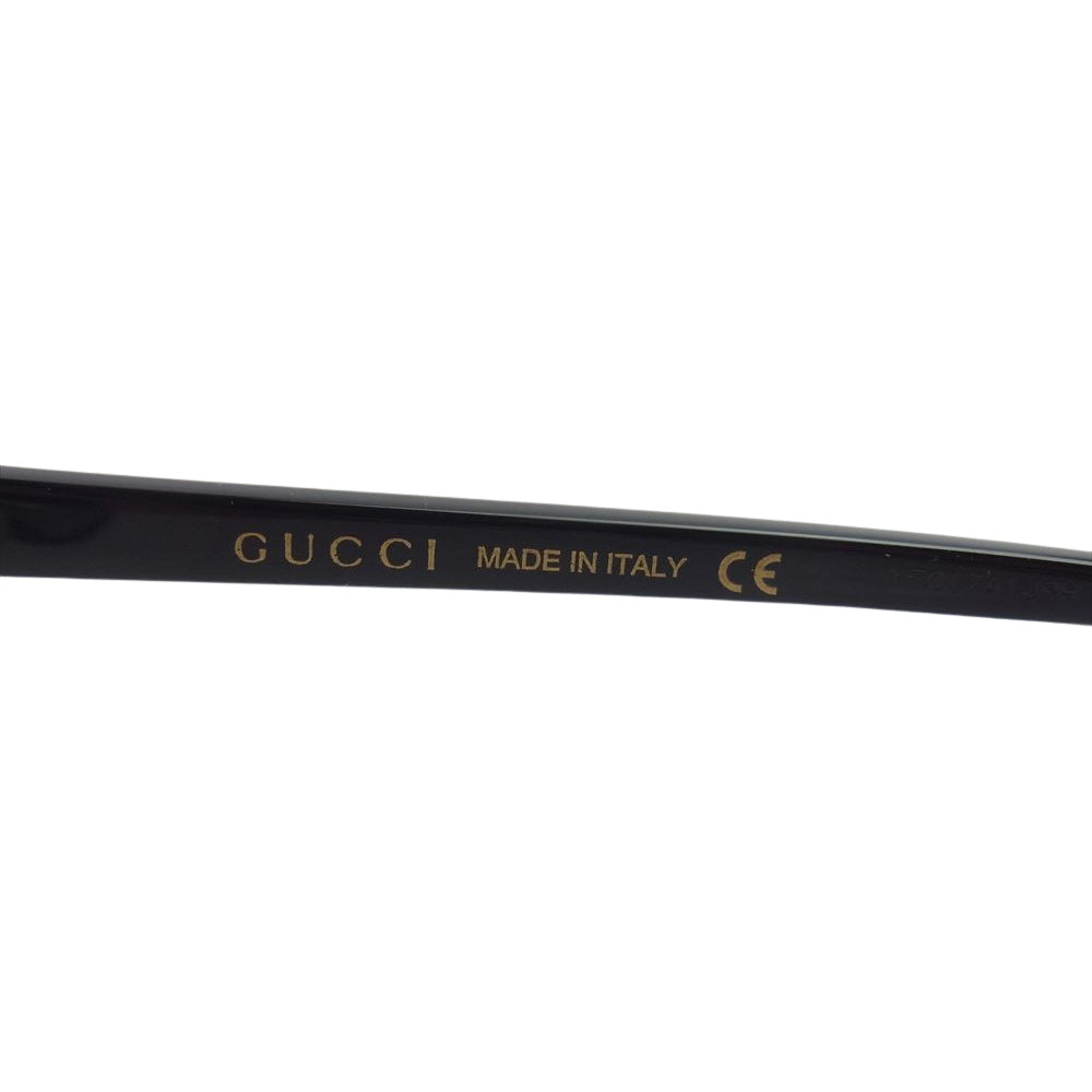 GUCCI グッチ GG1181SK ボストン GG ロゴ アイウェア 眼鏡 サングラス ブラック系 55□23-150【美品】【中古】
