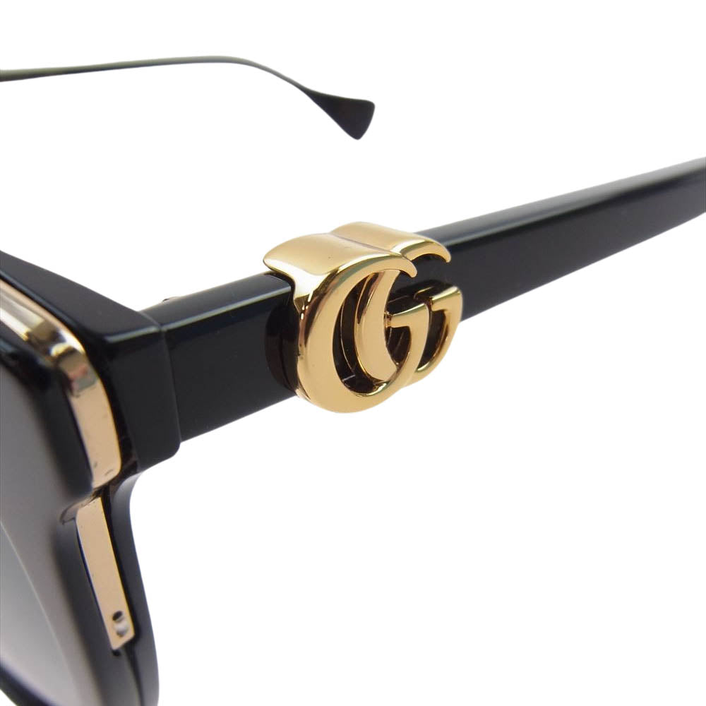 GUCCI グッチ GG1181SK ボストン GG ロゴ アイウェア 眼鏡 サングラス ブラック系 55□23-150【美品】【中古】