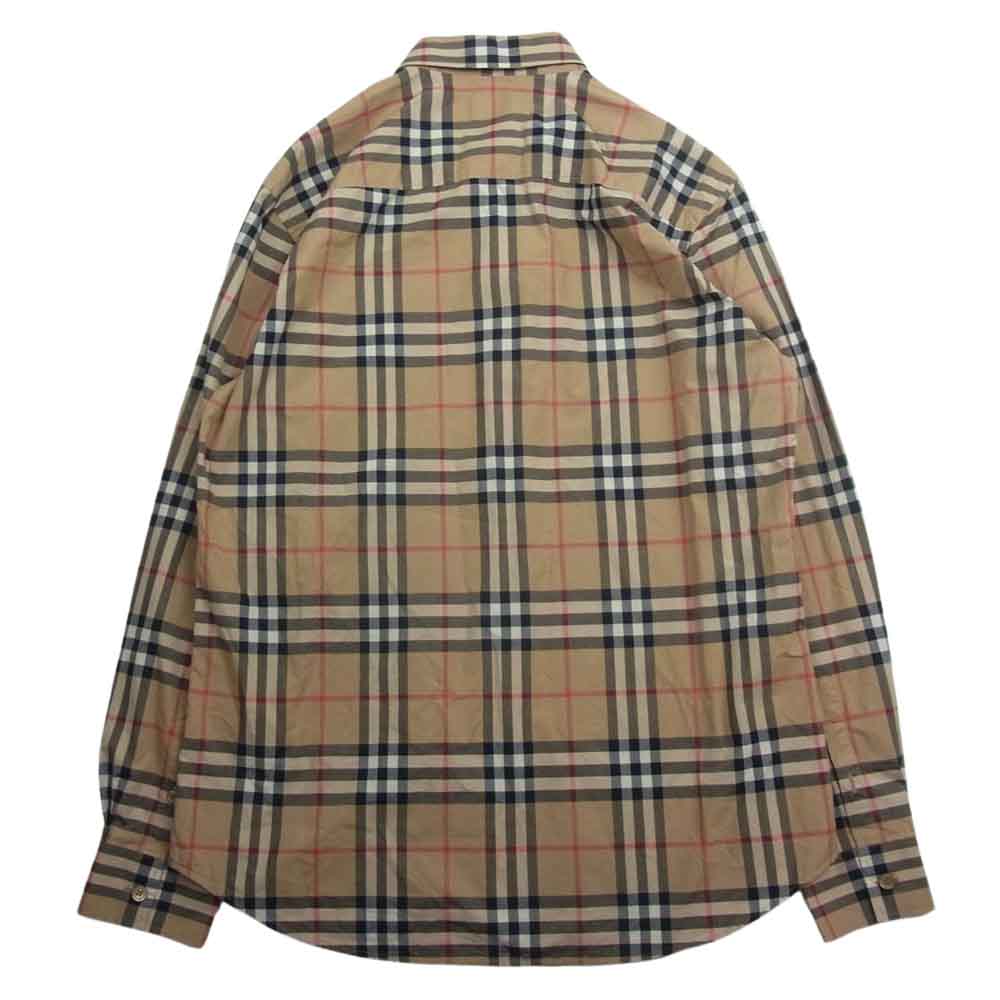 BURBERRY バーバリー ththagar129sam ノバチェック 長袖 シャツ ベージュ系 M【中古】