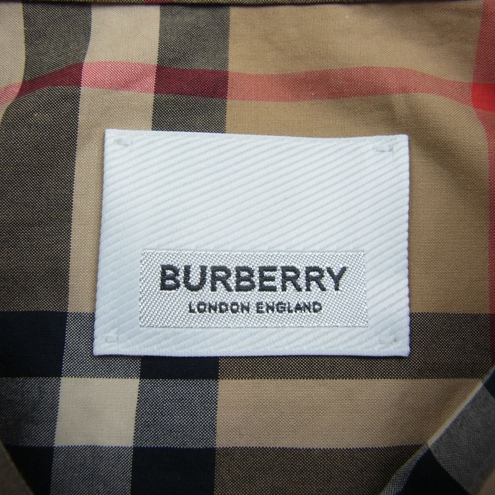 BURBERRY バーバリー ththagar129sam ノバチェック 長袖 シャツ ベージュ系 M【中古】