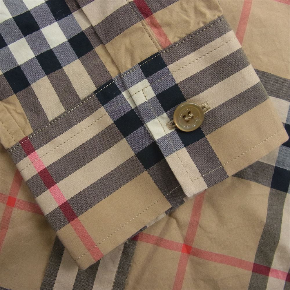 BURBERRY バーバリー ththagar129sam ノバチェック 長袖 シャツ ベージュ系 M【中古】