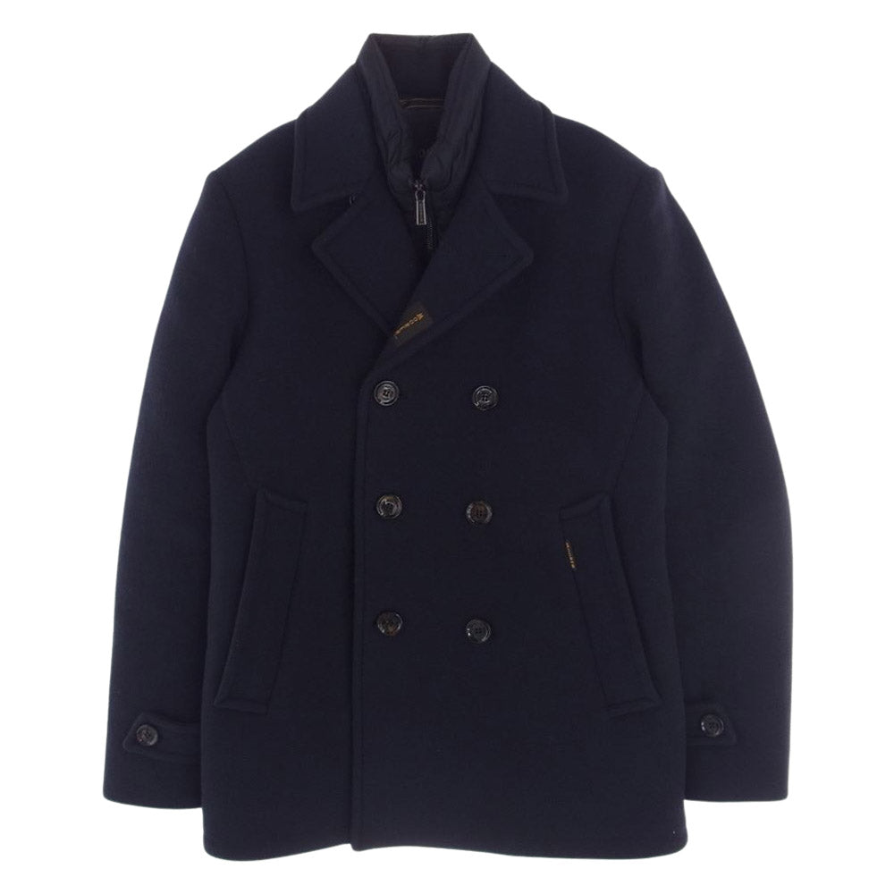 ムーレー BOLGI-OT 44 国内正規品 BOLGI-OT ヴァージンウール ダウン Pコート ピーコート ダウンジャケット ネイビー系 44【中古】