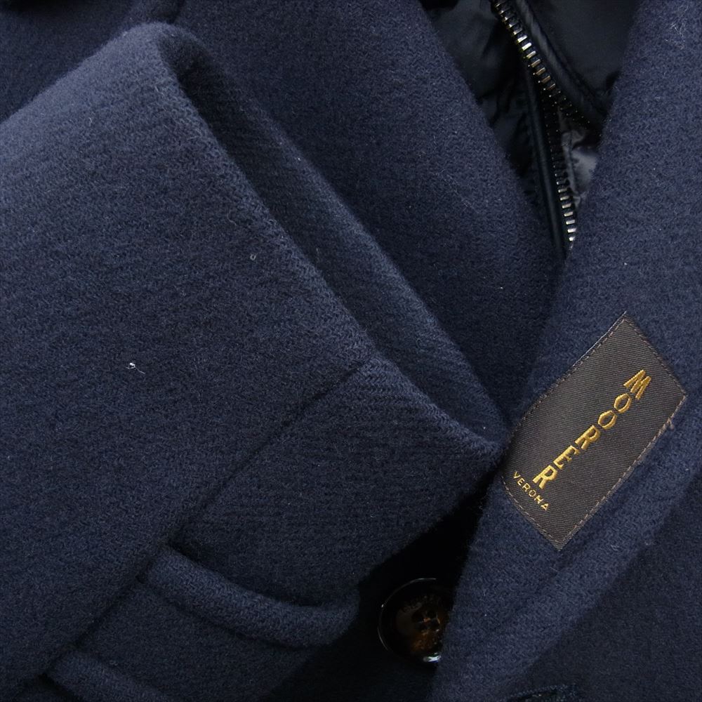 ムーレー BOLGI-OT 44 国内正規品 BOLGI-OT ヴァージンウール ダウン Pコート ピーコート ダウンジャケット ネイビー系 44【中古】