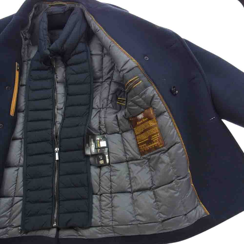 ムーレー BOLGI-OT 44 国内正規品 BOLGI-OT ヴァージンウール ダウン Pコート ピーコート ダウンジャケット ネイビー系 44【中古】