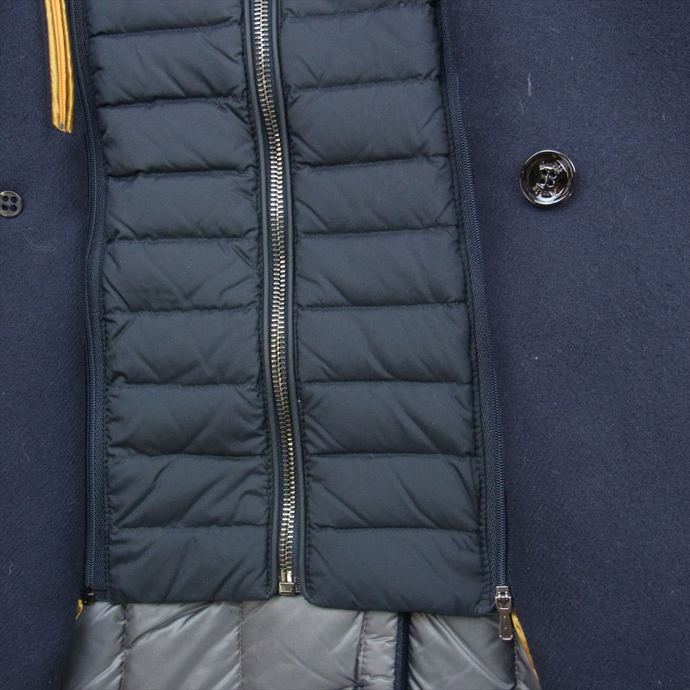 ムーレー BOLGI-OT 44 国内正規品 BOLGI-OT ヴァージンウール ダウン Pコート ピーコート ダウンジャケット ネイビー系 44【中古】