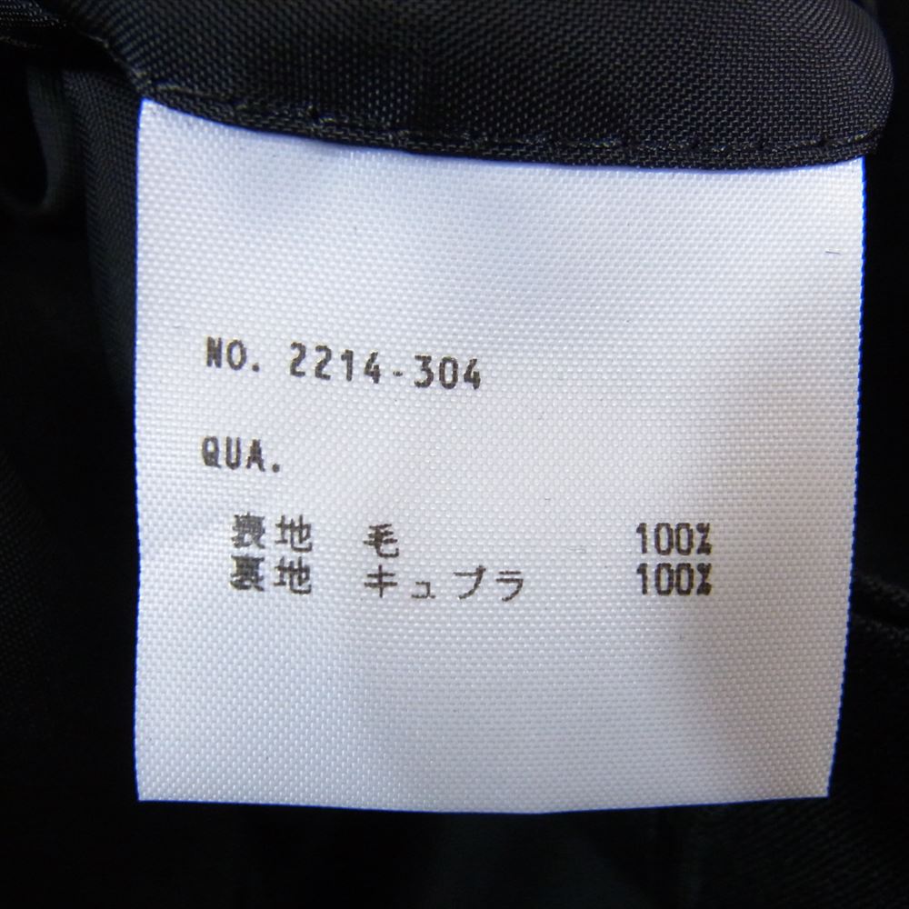 LAD MUSICIAN ラッドミュージシャン 2214-304  ウール チェスターコート ブラック系 44【中古】