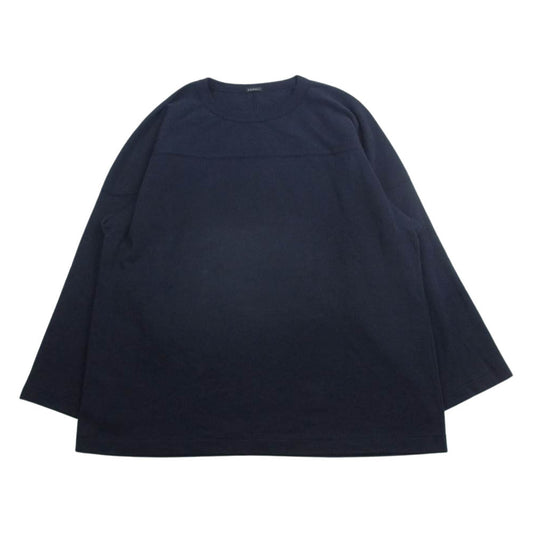 COMOLI コモリ 23SS x01-05005  フットボール ロンT 長袖 Tシャツ ネイビー系 2【中古】