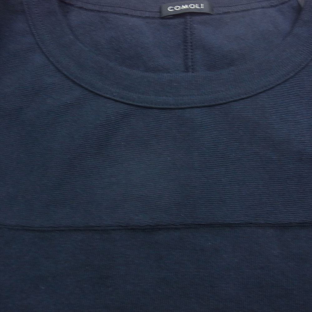 COMOLI コモリ 23SS x01-05005  フットボール ロンT 長袖 Tシャツ ネイビー系 2【中古】