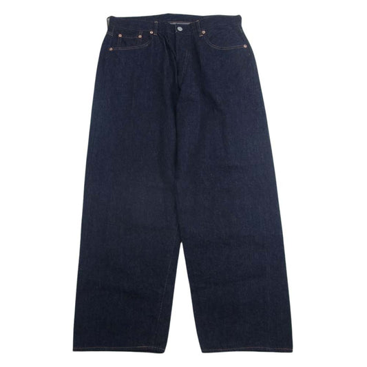 COMOLI コモリ 22AW w03-03003 5P ワイド ボタンフライ デニム パンツ インディゴブルー系 2【中古】