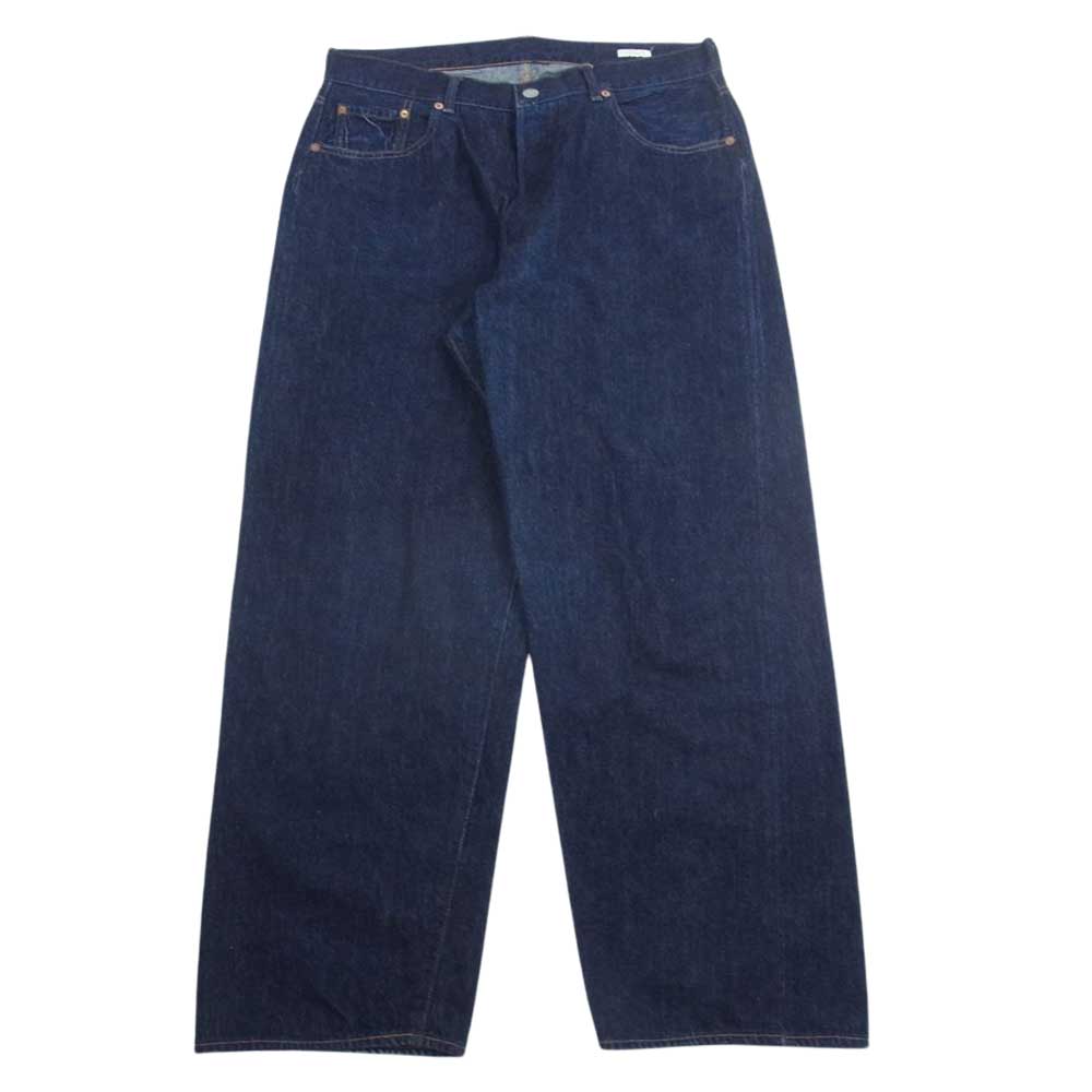 COMOLI コモリ 22AW w03-03003 5P ワイド ボタンフライ デニム パンツ インディゴブルー系 2【中古】