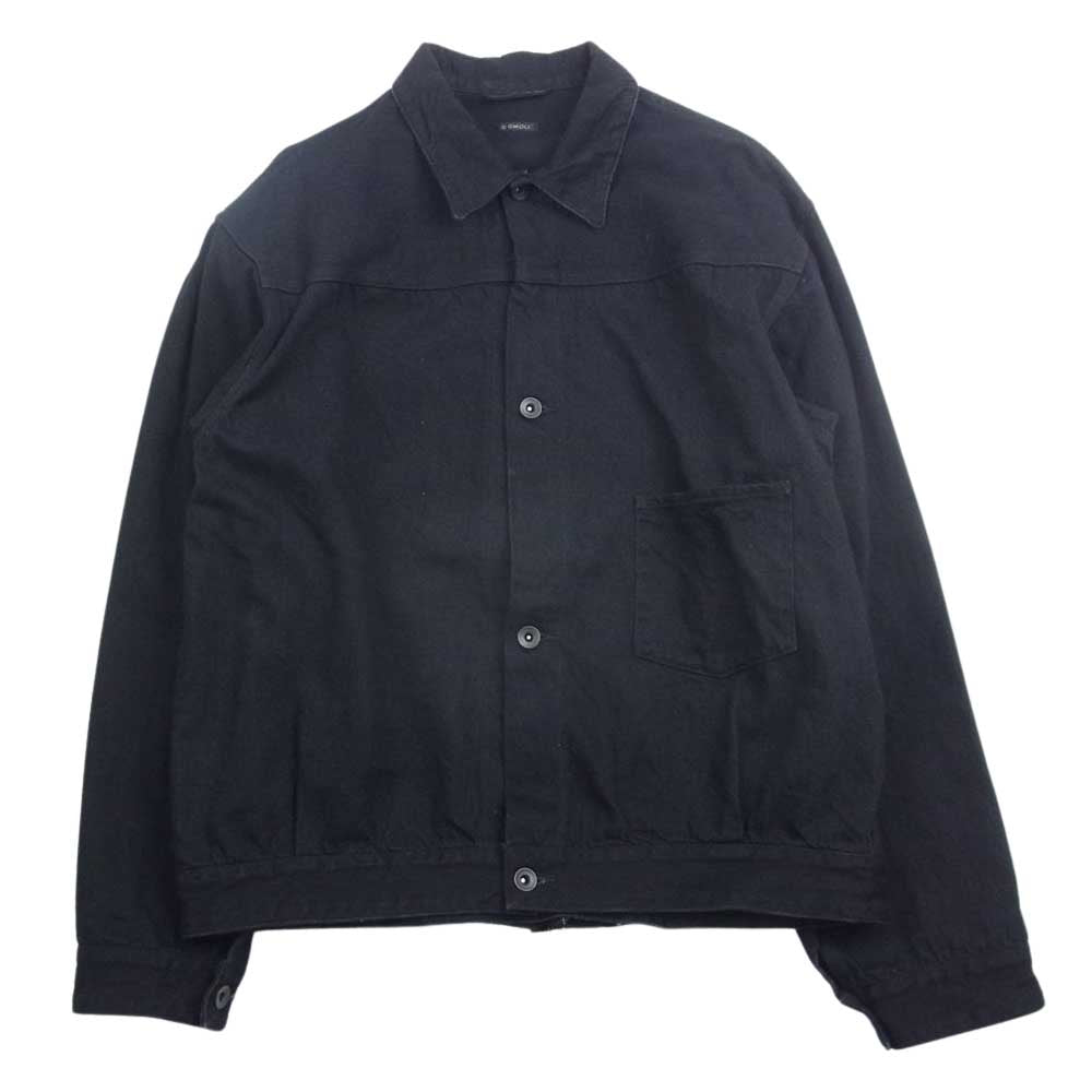 COMOLI コモリ 23SS x01-01001 ブラックデニム Gジャン ジージャン シンチバック ジャケット ブラック系 3【中古】