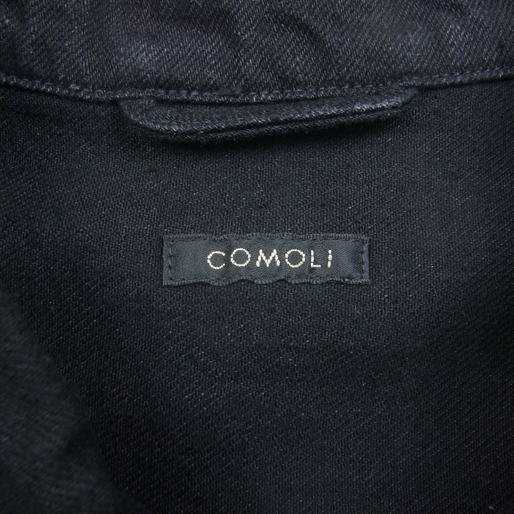 COMOLI コモリ 23SS x01-01001 ブラックデニム Gジャン ジージャン シンチバック ジャケット ブラック系 3【中古】