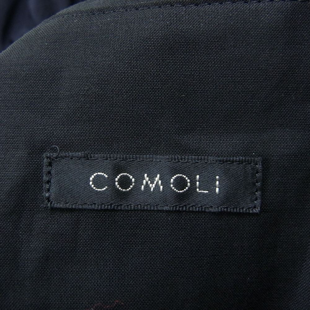 COMOLI コモリ 23SS x01-01006 ウール スイングトップ ジップアップ ブルゾン ネイビー系 2【中古】