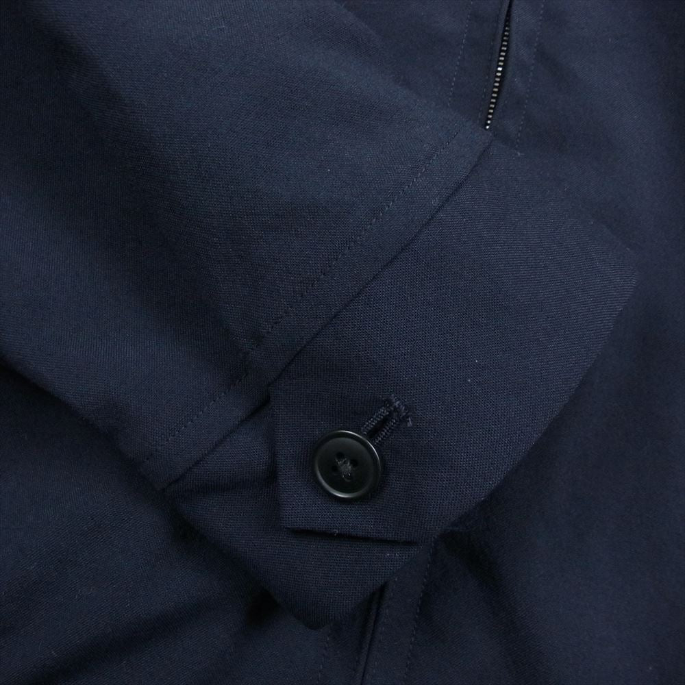 COMOLI コモリ 23SS x01-01006 ウール スイングトップ ジップアップ ブルゾン ネイビー系 2【中古】